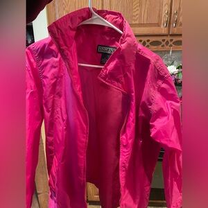 Pink Lands End Nylon Jacket